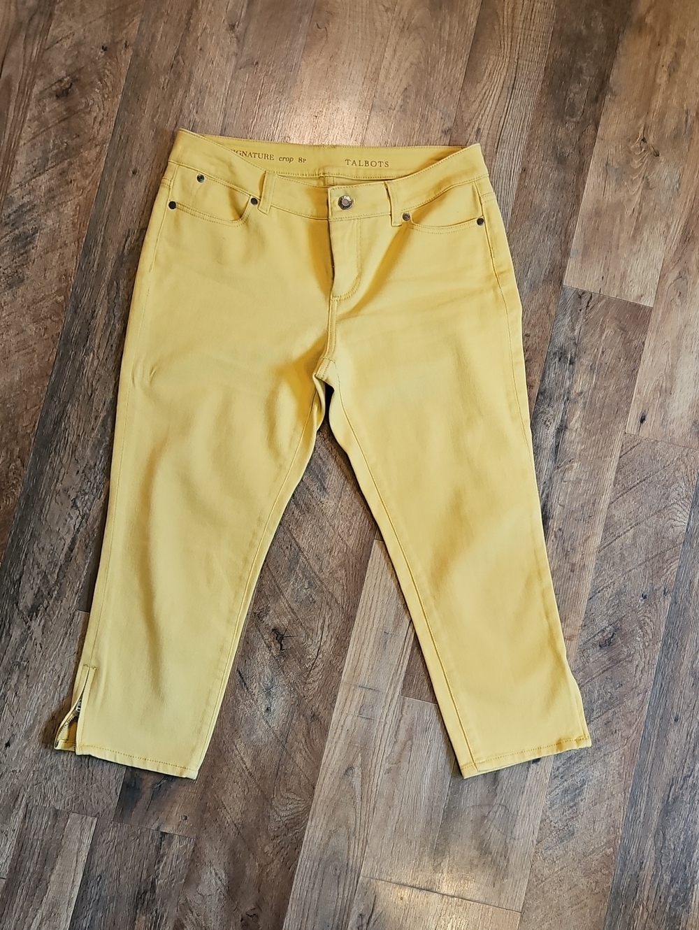 👖Talbots Sugnature Yellow Crop Women's Jeans